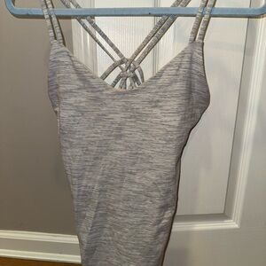 Lululemon Gray Strappy Tank Top